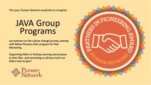Java Group Programs-Pioneer Network Award